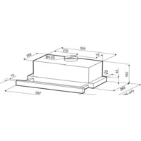 Кухонная вытяжка Krona Kamilla T 600 Inox 2 мотора (нержавеющая сталь) - Превью изображения №15 — Интернет-магазин Time-Shop