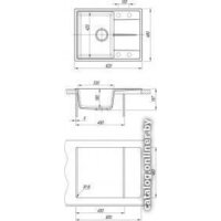 Кухонная мойка Dr. Gans Smart Оливия 740 (везувий) - Превью изображения №2 — Интернет-магазин Time-Shop