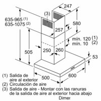 Кухонная вытяжка Bosch Serie 2 DWB66BC60 - Превью изображения №9 — Интернет-магазин Time-Shop