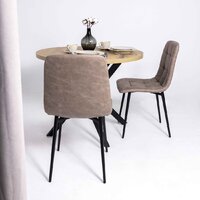 Стул Алвест AV 406-N (песочная замша Kiprus 03/черный) - Превью изображения №3 — Интернет-магазин Time-Shop