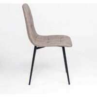 Стул Алвест AV 406-N (песочная замша Kiprus 03/черный) - Превью изображения №5 — Интернет-магазин Time-Shop