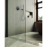 Душевая стенка MaybahGlass 119x195 MGD-688-6ш (сатин стекло/черный) - Превью изображения №7 — Интернет-магазин Time-Shop