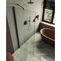 Душевая стенка MaybahGlass 119x195 MGD-688-6ш (сатин стекло/черный) - Превью изображения №5 — Интернет-магазин Time-Shop