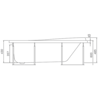 Ванна AM.PM W80A-150-070W-A 150x70 (с каркасом) - Превью изображения №3 — Интернет-магазин Time-Shop