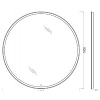Зеркало с подсветкой  BelBagno SPC-RNG-1000-LED-TCH-WARM - Превью изображения №3 — Интернет-магазин Time-Shop