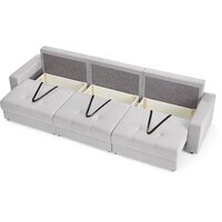 Диван Mio Tesoro Манчестер 292 1.5ек-1.5ек-1.5ек (841 светло-серый) - Превью изображения №8 — Интернет-магазин Time-Shop