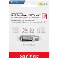 USB Flash SanDisk Ultra Dual Drive Luxe USB Type-C 128GB SDDDC4-128G-G46 - Превью изображения №7 — Интернет-магазин Time-Shop