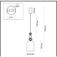 Люстра средней высоты Odeon Light Palleta 5045/12L - Превью изображения №2 — Интернет-магазин Time-Shop