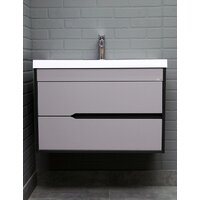  Домино Тумба под умывальник Unit 80 Karat В2 (серый тауп) - Превью изображения №2 — Интернет-магазин Time-Shop