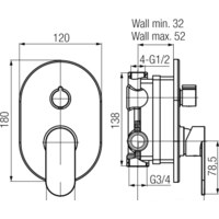 Смеситель Valvex Tube 2408640 - Превью изображения №2 — Интернет-магазин Time-Shop