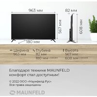 Телевизор MAUNFELD MLT43FSD02 - Превью изображения №7 — Интернет-магазин Time-Shop