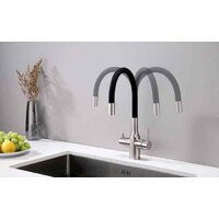 Смеситель Paulmark Salix Sa213419-NI (черный/никель) - Превью изображения №3 — Интернет-магазин Time-Shop