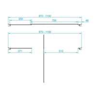 Душевая дверь RGW PA-02 41080200-11 100 (хром/прозрачное стекло) - Превью изображения №2 — Интернет-магазин Time-Shop