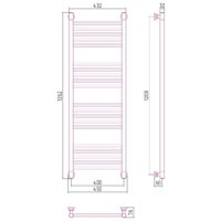 Полотенцесушитель Сунержа Богема+ прямая 1200х400 31-0220-1240 - Превью изображения №3 — Интернет-магазин Time-Shop
