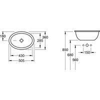 Умывальник Villeroy & Boch Loop & Friends 61551001 - Превью изображения №3 — Интернет-магазин Time-Shop