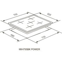 Варочная панель Meferi MIH755BK Power - Превью изображения №10 — Интернет-магазин Time-Shop