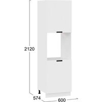 Шкаф напольный Трия Гренада 1П6 (белый/холст белый) - Превью изображения №3 — Интернет-магазин Time-Shop