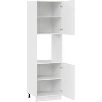 Шкаф напольный Трия Гренада 1П6 (белый/холст белый) - Превью изображения №2 — Интернет-магазин Time-Shop