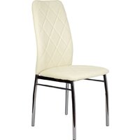 AksHome Adele (экокожа, кремовый APU-003/хром)