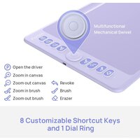 Графический планшет Parblo Intangbo M (сиреневый) - Превью изображения №6 — Интернет-магазин Time-Shop