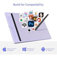 Графический планшет Parblo Intangbo M (сиреневый) - Превью изображения №5 — Интернет-магазин Time-Shop