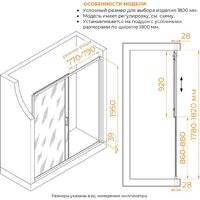 Душевая дверь RGW PA-114B 030811418-14 - Превью изображения №3 — Интернет-магазин Time-Shop