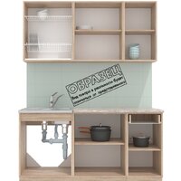 Готовая кухня Интерлиния Мила 16-60 (персидский жемчуг/персидский жемчуг/травертин серый) - Превью изображения №5 — Интернет-магазин Time-Shop