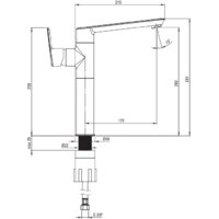 Смеситель Deante Arnika BQA R20K (золото) - Превью изображения №5 — Интернет-магазин Time-Shop