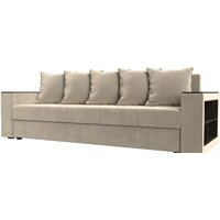 Лига диванов Дубай Лайт полки справа 114346 (микровельвет бежевый)