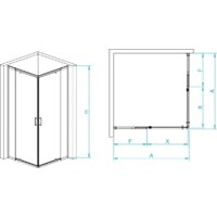 Душевой уголок RGW PA-038 350803899-11 90x90 (хром/прозрачное стекло) - Превью изображения №3 — Интернет-магазин Time-Shop