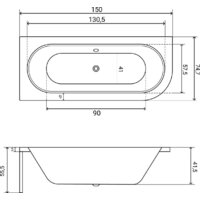 Ванна Lauter Bliss 150х75 L 21201051L - Превью изображения №28 — Интернет-магазин Time-Shop
