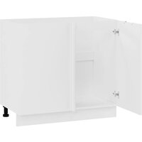 Шкаф навесной Трия Гренада 1Н9У угловой с одной дверью (белый/холст белый) - Превью изображения №2 — Интернет-магазин Time-Shop