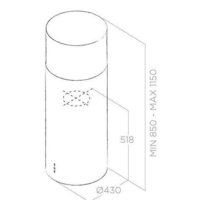 Кухонная вытяжка Elica Tube Pro Island IX/A/43 - Превью изображения №3 — Интернет-магазин Time-Shop