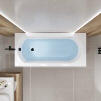 Ванна Lauter Haven 160x75 21202006 (с ножками, лицевым черным и торцевым экраном) - Превью изображения №11 — Интернет-магазин Time-Shop