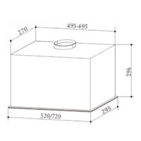 Кухонная вытяжка Exiteq EX-1286 (белый) - Превью изображения №3 — Интернет-магазин Time-Shop
