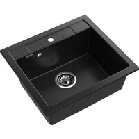 Кухонная мойка GranFest Quadro 561 (черный) - Превью изображения №4 — Интернет-магазин Time-Shop