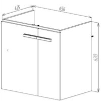  Viant Тумба под умывальник Мюнхен Como 70 VMUN70COH-T2STP - Превью изображения №5 — Интернет-магазин Time-Shop