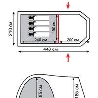 Кемпинговая палатка Totem Catawba 4 V2 - Превью изображения №2 — Интернет-магазин Time-Shop