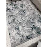 Ковер для жилой комнаты Radjab Carpet Амаль Прямоугольник 0901A 13578 (2x2.9, Grey/D.Green) - Превью изображения №4 — Интернет-магазин Time-Shop