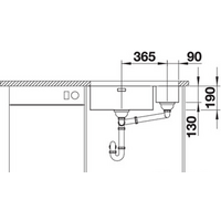 Кухонная мойка Blanco Andano 500/180-U (правая, без клапана-автомата) - Превью изображения №5 — Интернет-магазин Time-Shop