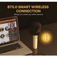 Bluetooth-микрофон Maono MKP100 (белый) - Превью изображения №4 — Интернет-магазин Time-Shop