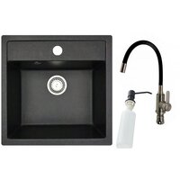 БелЭворс Rio + смеситель W74004-2 + дозатор L405F (черный)