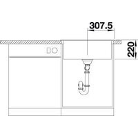Кухонная мойка Blanco Pleon 6 523695 (кофе) - Превью изображения №6 — Интернет-магазин Time-Shop