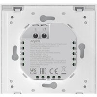 Выключатель Aqara Smart Wall Switch H1 одноклавишный без нейтрали (белый) - Превью изображения №3 — Интернет-магазин Time-Shop