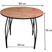 Кухонный стол СВД Юнио Юнио 066.П24.МО (дуб вотан) - Превью изображения №6 — Интернет-магазин Time-Shop