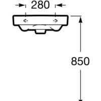 Умывальник Roca Debba 55x44 [32799500Y] - Превью изображения №7 — Интернет-магазин Time-Shop