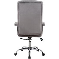 Офисное кресло King Style SHL-8 Sane Velvet Chrome (велюр, серый) - Превью изображения №4 — Интернет-магазин Time-Shop