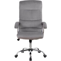 Офисное кресло King Style SHL-8 Sane Velvet Chrome (велюр, серый) - Превью изображения №2 — Интернет-магазин Time-Shop