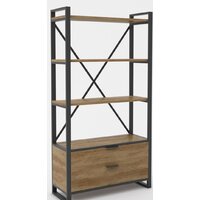 Hype Mebel Стандарт Люкс 80x200 (черный/дуб галифакс олово)