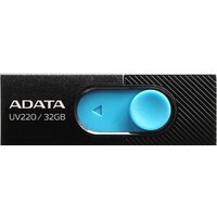 ADATA UV220 32GB (черный/голубой)